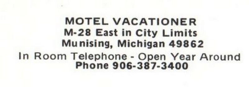 Motel Vacationer - Vintage Postcard Back (newer photo)